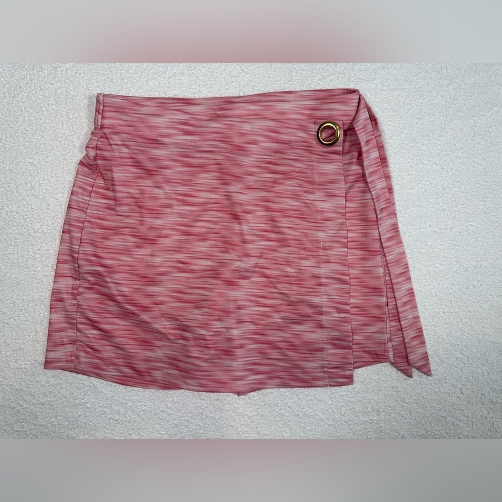 Stella Parker womens Pink Sangria Skort with Tie Detail small